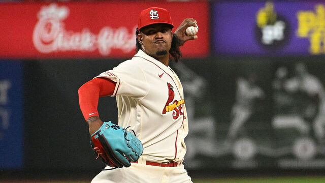 ST LOUIS, MISSOURI - JULY 15: Genesis Cabrera #92 of the St. Louis Cardinals pitches against the Washington Nationals in the ninth inning in game two of a double header at Busch Stadium on July 15, 2023 in St Louis, Missouri.