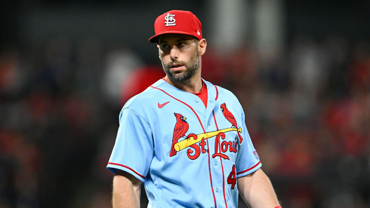 CLEVELAND, OHIO - MAY 27: Paul Goldschmidt #46 of the St. Louis Cardinals looks on during the seventh inning against the Cleveland Guardians at Progressive Field on May 27, 2023 in Cleveland, Ohio.