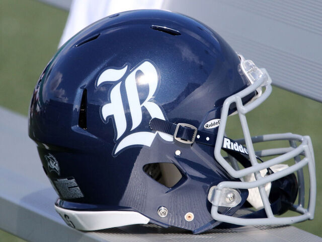 BIRMINGHAM, AL - NOVEMBER 04: A Rice Owls helmet at the game between the UAB Blazers and the Rice Owls on November 04, 2017. UAB defeated Rice 52-21 at Legion Field in Birmingham, Alabama.
