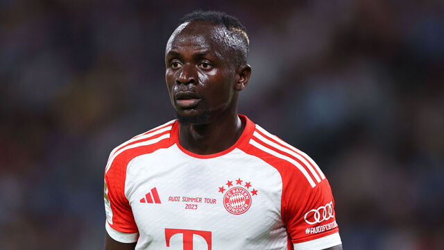 TOKYO, JAPAN - JULY 26: Sadio Mane of Bayern Munich during the preseason friendly match between Manchester City and Bayern Muenchen at National Stadium on July 26, 2023 in Tokyo, Japan.