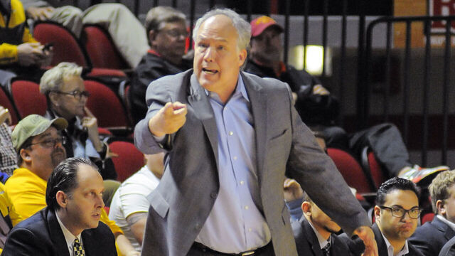 March 3, 2016 Southern Miss Golden Eagles head coach Doc Sadler yells at his team to run the right play during a NCAA college basketball game between the Southern Miss. Golden Eagles vs the Western Kentucky Hilltoppers at E. A. Diddle Arena in Bowling Green Kentucky (Photos by Steve Roberts/Icon Sportswire)