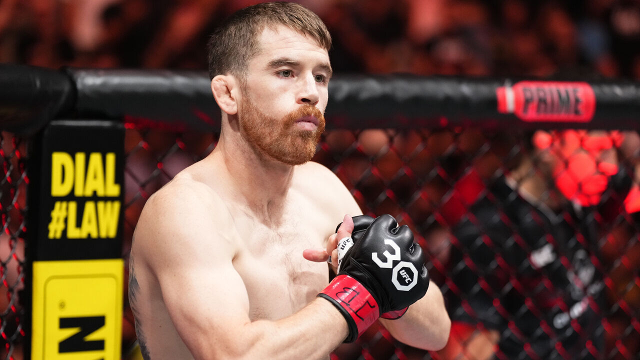 NASHVILLE, TENNESSEE - AUGUST 05: Cory Sandhagen prepares to fight Rob Font in a 140-pound catchweight fight during the UFC Fight Night event at Bridgestone Arena on August 05, 2023 in Nashville, Tennessee.