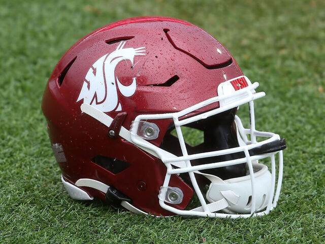 MOBILE, AL - FEBRUARY 02: A general view of a Washington State Cougars helmet during the Reese's Senior Bowl practice session on February 2, 2002 at Hancock Whitney Stadium in Mobile, Alabama.