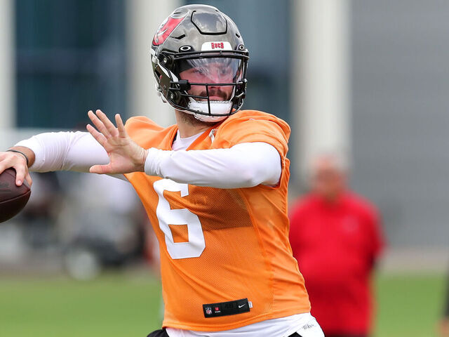 TAMPA, FL - AUGUST 06: Tampa Bay Buccaneers during the Tampa Bay Buccaneers  Training Camp on August 06, 2022 at the AdventHealth Training Center at One  Buccaneer Place in Tampa, Florida. (Photo