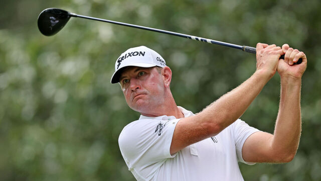 MEMPHIS, TENNESSEE - AUGUST 11: Lucas Glover of the United States plays his shot from the seventh tee during the second round of the FedEx St. Jude Championship at TPC Southwind on August 11, 2023 in Memphis, Tennessee.
