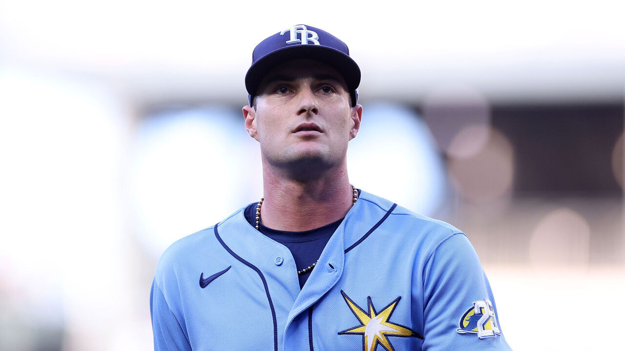 SEATTLE, WASHINGTON - JUNE 30: Shane McClanahan #18 of the Tampa Bay Rays pitches during the first inning against the Seattle Mariners at T-Mobile Park on June 30, 2023 in Seattle, Washington.