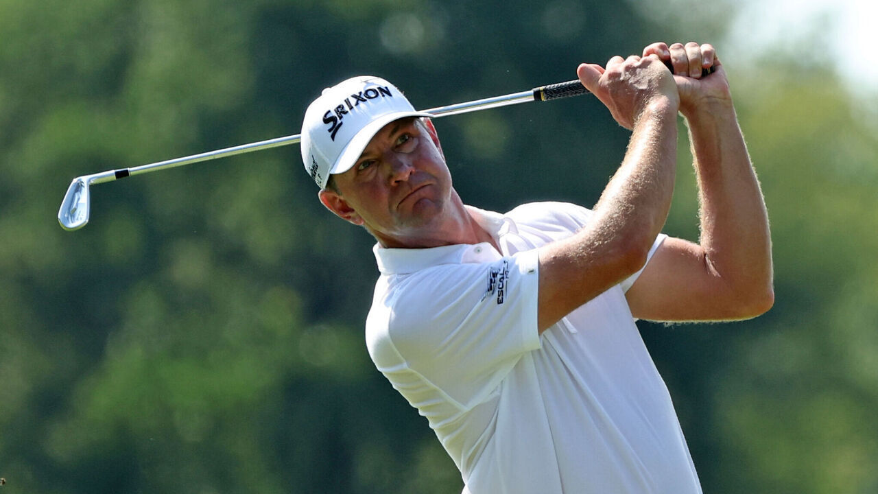 MEMPHIS, TENNESSEE - AUGUST 13: Lucas Glover of the United States pas\ on the seventh hole during the final round of the FedEx St. Jude Championship at TPC Southwind on August 13, 2023 in Memphis, Tennessee.