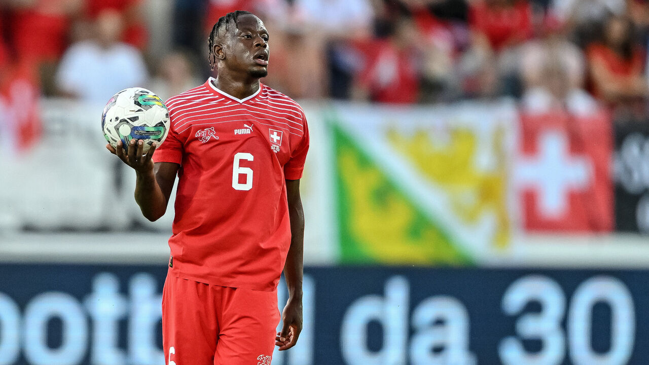 LUCERNE, SWITZERLAND - JUNE 19: Denis Zakaria of Switzerland Looks on during the UEFA EURO 2024 qualifying round group I match between Switzerland and Romania on June 19, 2023 in Lucerne, Switzerland.