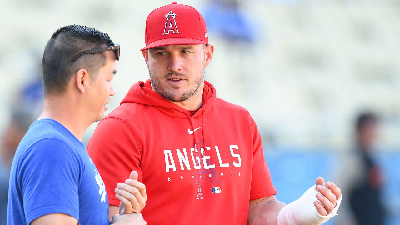 Mike Trout says he's making progress but has no set date for return