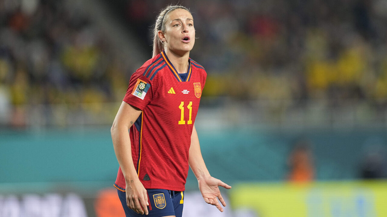 AUCKLAND, NEW ZEALAND - AUGUST 15: Alexia Putellas of Spain looks on during the FIFA Women's World Cup Australia & New Zealand 2023 Semi Final match between Spain and Sweden at Eden Park on August 15, 2023 in Auckland, New Zealand.