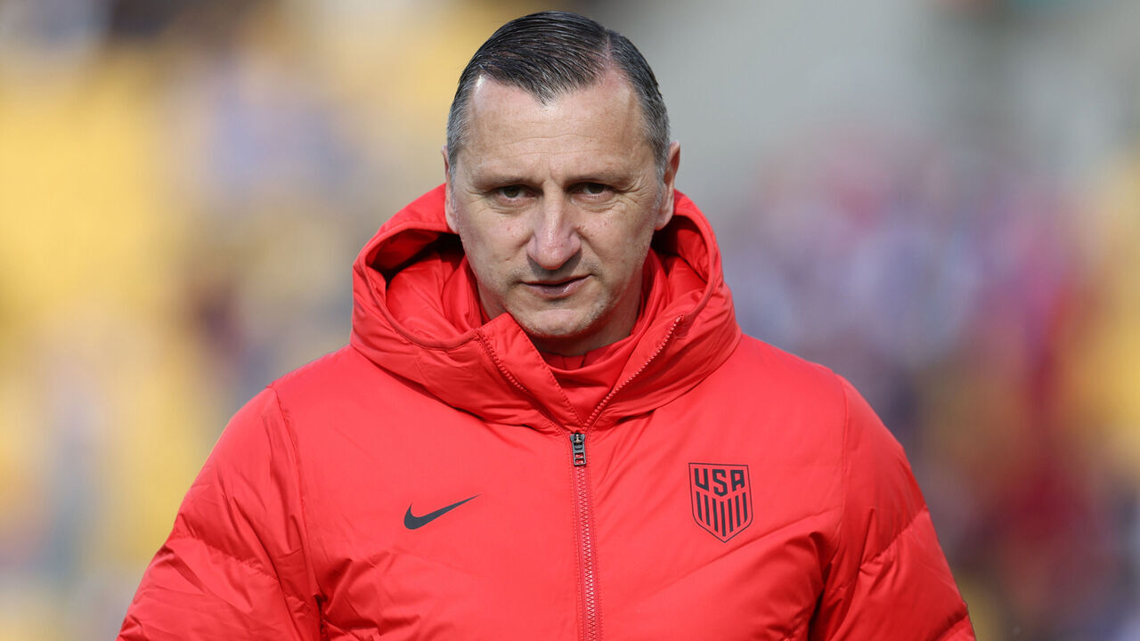 WELLINGTON, NEW ZEALAND - JULY 27: Vlatko Andonovski, Head Coach of USA ahead of the FIFA Women's World Cup Australia & New Zealand 2023 Group E match between USA and Netherlands at Wellington Regional Stadium on July 27, 2023 in Wellington, New Zealand.