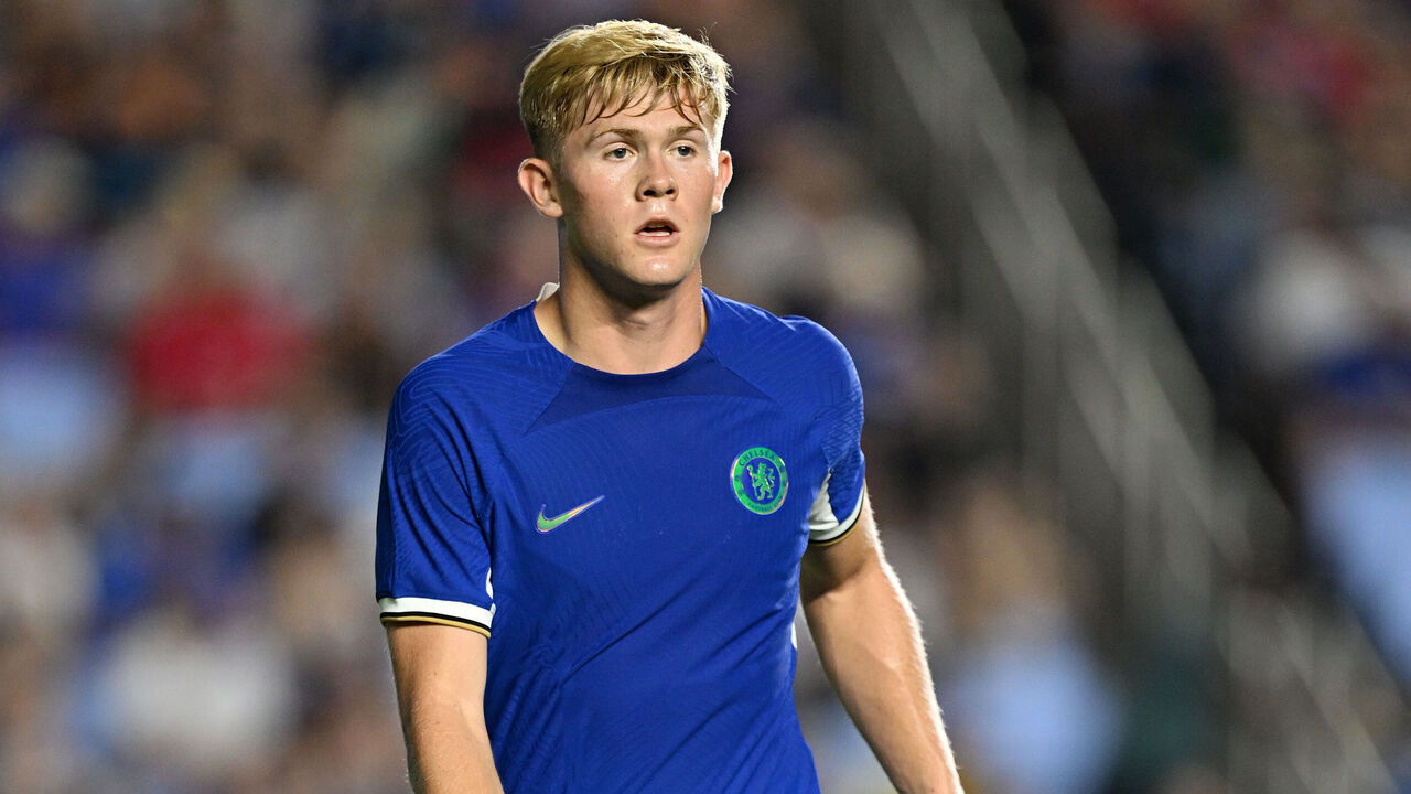 CHAPEL HILL, NORTH CAROLINA - JULY 19: Lewis Hall of Chelsea looks on during the Pre-Season Friendly match between Chelsea FC and Wrexham at Kenan Stadium on July 19, 2023 in Chapel Hill, North Carolina.