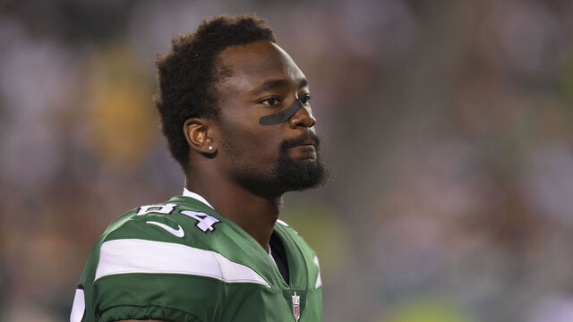PHILADELPHIA, PA - AUGUST 12: Corey Davis #84 of the New York Jets looks on from the sidelines against the Philadelphia Eagles in the second half of the preseason game at Lincoln Financial Field on August 12, 2022 in Philadelphia, Pennsylvania. The Jets defeated the Eagles 24-21.