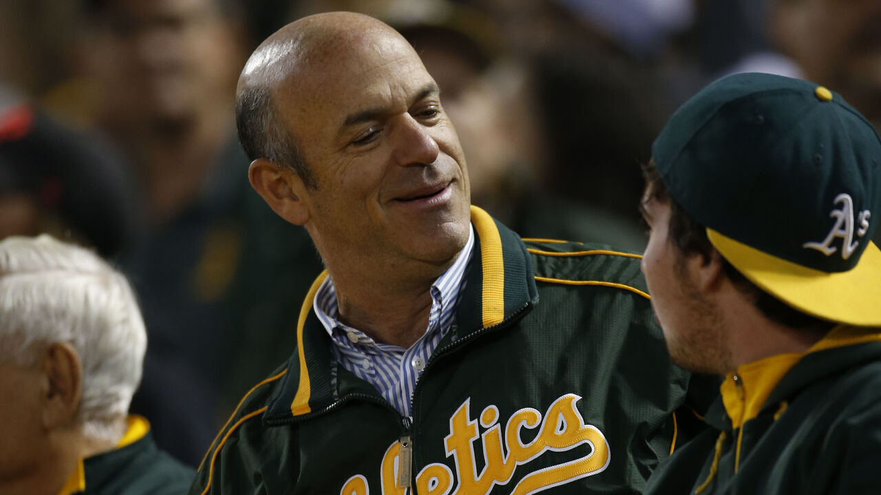 OAKLAND, CA - JULY 19: Owner John Fisher of the Oakland Athletics stands in the stands during the game against the Houston Astros at the Oakland Coliseum on July 19, 2016 in Oakland, California. The Athletics defeated the Astros 4-3.