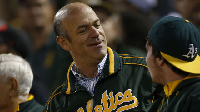 OAKLAND, CA - JULY 19: Owner John Fisher of the Oakland Athletics stands in the stands during the game against the Houston Astros at the Oakland Coliseum on July 19, 2016 in Oakland, California. The Athletics defeated the Astros 4-3.