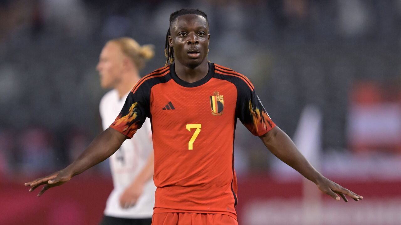 BRUSSELS - Jeremy Doku of Belgium during the UEFA EURO 2024 qualifying match between Belgium and Austria at the King Baudouin Stadium on June 17, 2023 in Brussels, Belgium. AP | Dutch Height | GERRIT OF COLOGNE