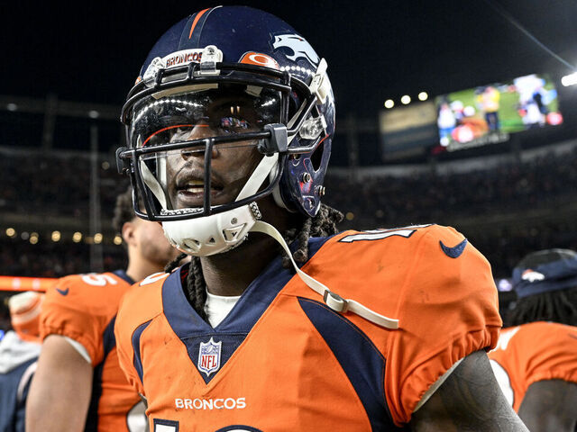 Broncos' Jeudy carted off practice field with apparent hamstring injury