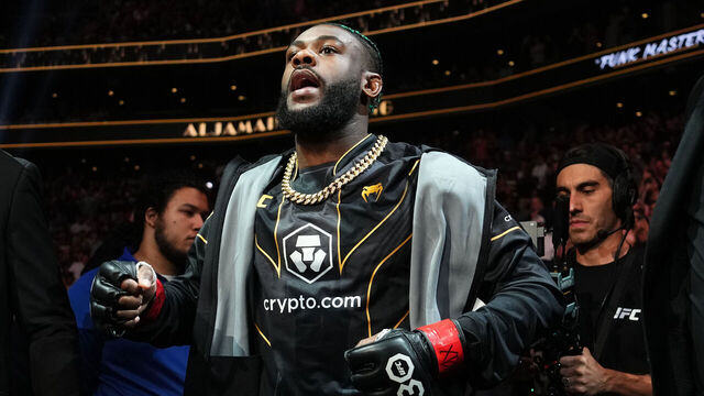 BOSTON, MASSACHUSETTS - AUGUST 19: Aljamain Sterling prepares to face Sean O'Malley in the UFC bantamweight championship fight during the UFC 292 event at TD Garden on August 19, 2023 in Boston, Massachusetts.