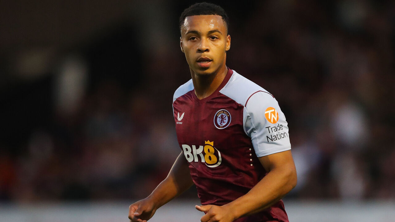 WALSALL, ENGLAND - AUGUST 03: Cameron Archer of Aston Villa during the pre-season friendly match between Aston Villa and SS Lazio at Poundland Bescot Stadium on August 03, 2023 in Walsall, England.