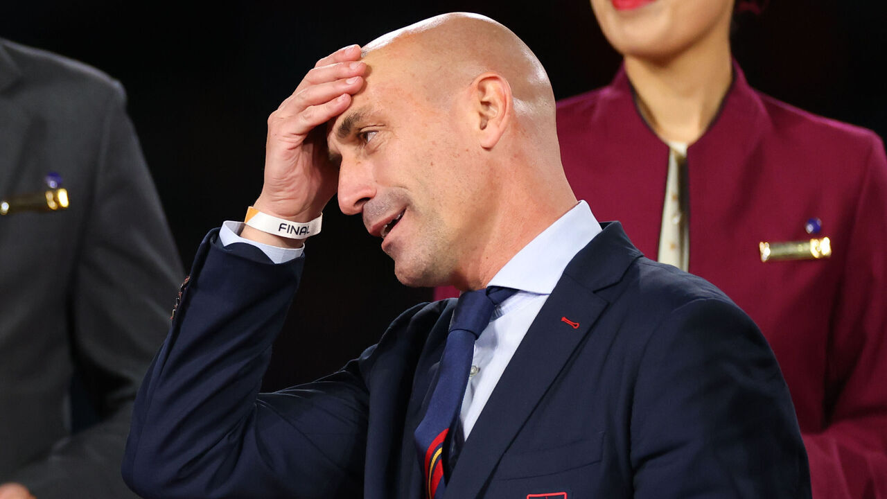 SYDNEY, AUSTRALIA - AUGUST 20: Luis Rubiales,President of Spain's football federation during the FIFA Women's World Cup Australia & New Zealand 2023 Final match between Spain and England at Stadium Australia on August 20, 2023 in Sydney, Australia.