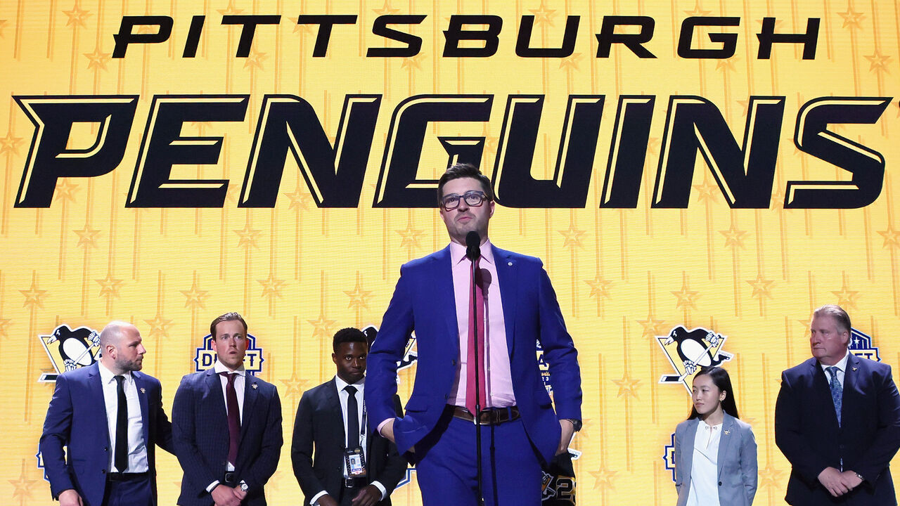 NASHVILLE, TENNESSEE - JUNE 28: Kyle Dubas of the Pittsburgh Penguins attends the 2023 NHL Draft at the Bridgestone Arena on June 28, 2023 in Nashville, Tennessee.