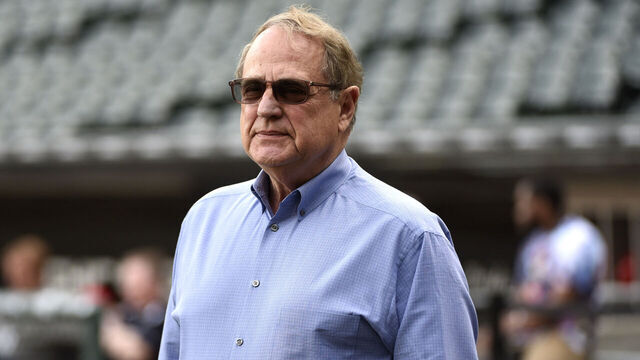 CHICAGO, IL - APRIL 09: Chicago White Sox Chairman Jerry Reinsdorf watches batting practice before a game between the Chicago White Sox and the Los Angeles Angels of Anaheim on April 18, 2016 at U. S. Cellular Field in Chicago, Illinois.The Angels won 7-0.