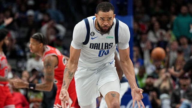 DALLAS, TX - APRIL 7: JaVale McGee #00 of the Dallas Mavericks looks on during the game against the Chicago Bulls on April 7, 2023 at the American Airlines Center in Dallas, Texas. Mandatory Copyright Notice: Copyright 2023 NBAE
