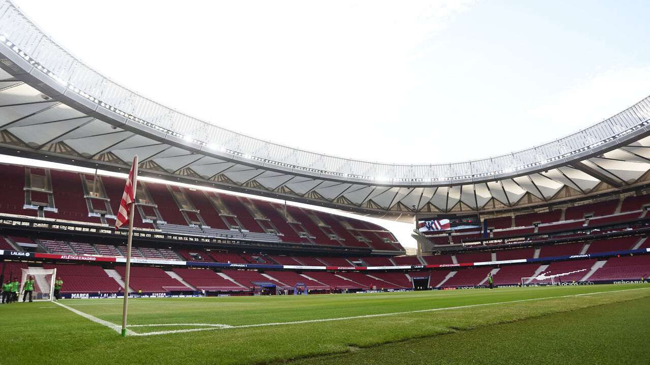 General view of Civitas Metropolitano during the LaLiga EA Sports match between Atletico Madrid and Granada CF at Civitas Metropolitano Stadium, in Madrid, Spain, on August 14, 2023.