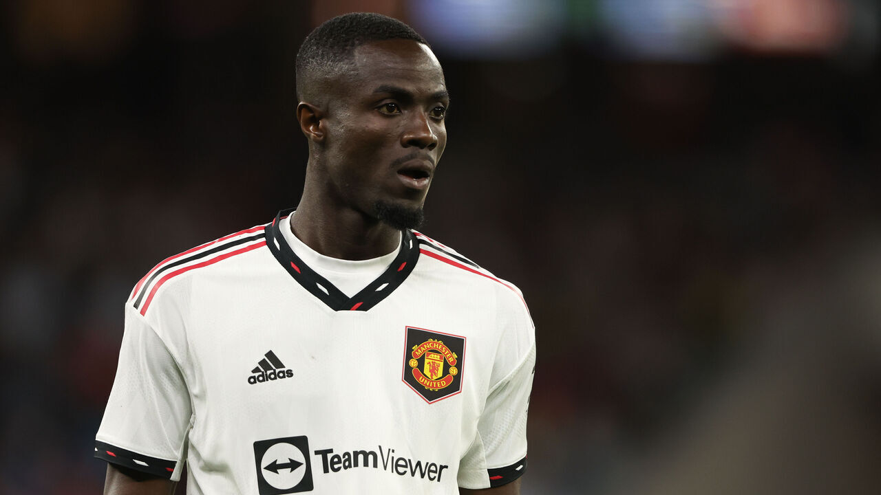 PERTH, AUSTRALIA - JULY 23: Eric Bailly of Manchester United during the Pre-Season Friendly match between Manchester United and Aston Villa at Optus Stadium on July 23, 2022 in Perth, Australia.