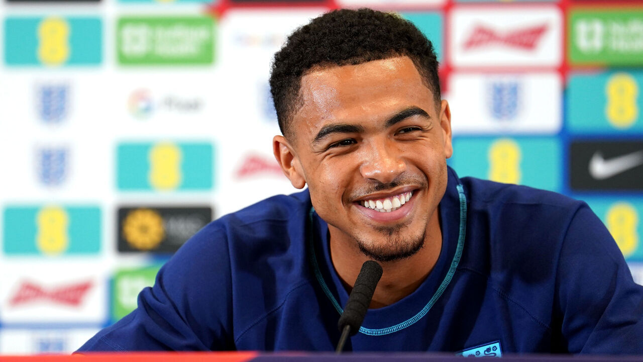 England's Levi Colwill during a press conference at St. George's Park, Burton upon Trent. Picture date: Tuesday September 5, 2023.