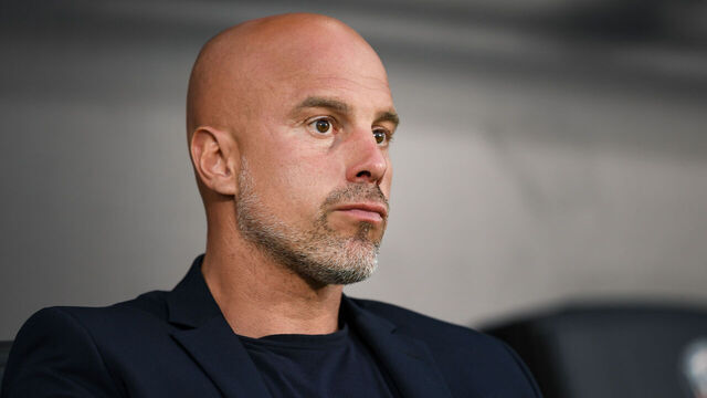 Venezias Head Coach Andrea Soncin during the italian soccer Serie A match Venezia FC vs Cagliari Calcio on May 22, 2022 at the Pier Luigi Penzo stadium in Venice, Italy