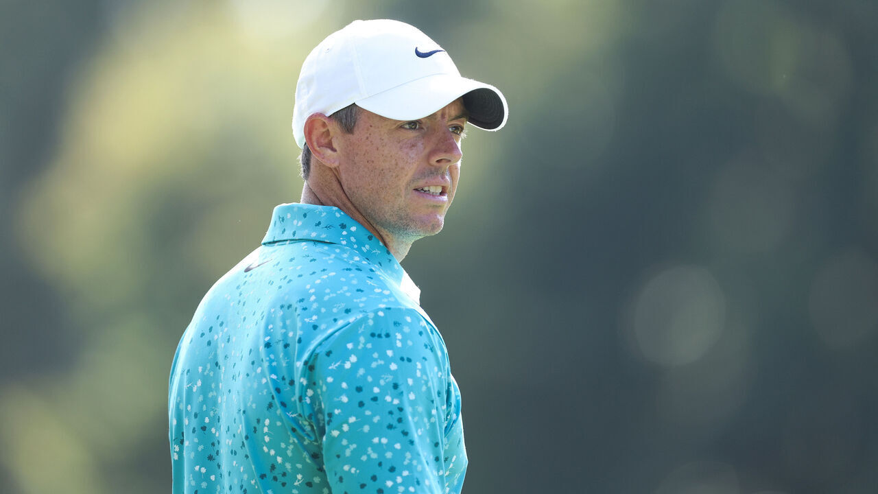 STRAFFAN, IRELAND - SEPTEMBER 09: Rory McIlroy of Northern Ireland looks down the 4th hole during Day Three of the Horizon Irish Open at The K Club on September 09, 2023 in Straffan, Ireland.