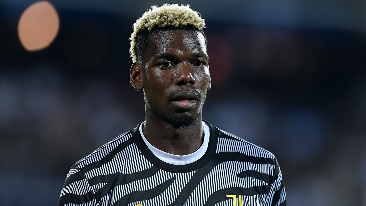 Paul Pogba of Juventus FC looks on during the Serie A Tim match between Empoli FC and Juventus FC at Stadio Carlo Castellani on September 3, 2023 in Empoli, Italy.