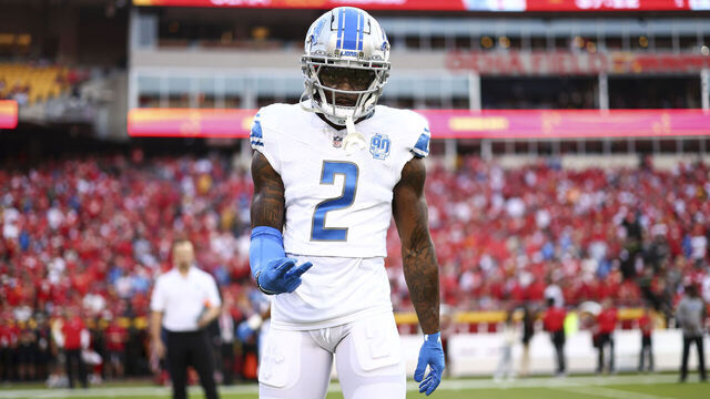 KANSAS CITY, MO - SEPTEMBER 7: C.J. Gardner-Johnson #2 of the Detroit Lions poses for a photo prior to an NFL football game against the Kansas City Chiefs at GEHA Field at Arrowhead Stadium on September 7, 2023 in Kansas City, Missouri.