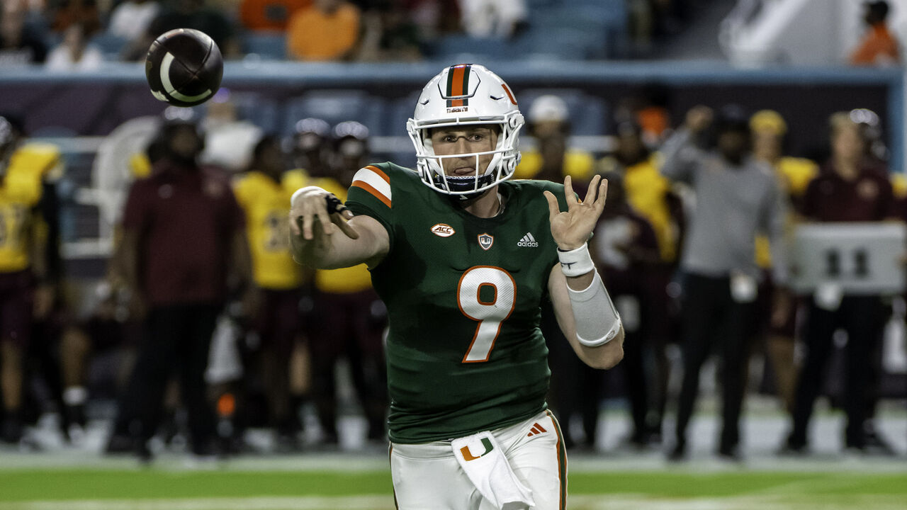 Miami Hurricanes football uniforms through the years