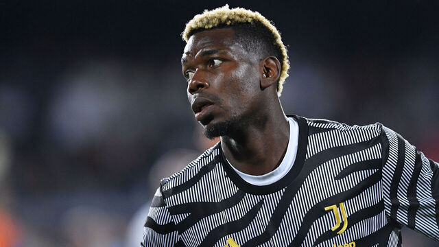 Paul Pogba of Juventus FC looks on during the Serie A Tim match between Empoli FC and Juventus FC at Stadio Carlo Castellani on September 3, 2023 in Empoli, Italy.