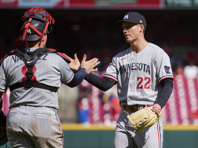 Kyle Farmer of the Minnesota Twins celebrates a walk-off single News  Photo - Getty Images