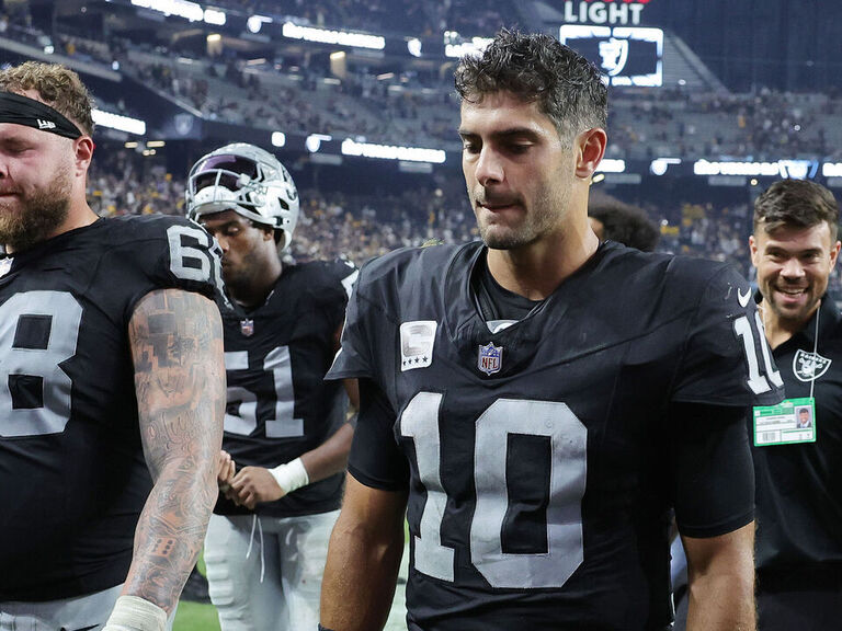 Raiders quarterback Jimmy Garoppolo checked for concussion after loss to  Steelers