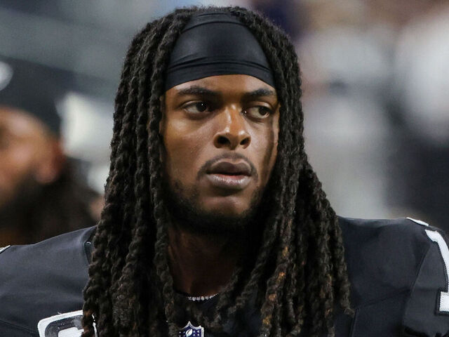 LAS VEGAS, NEVADA - SEPTEMBER 24: Wide receiver Davante Adams #17 of the Las Vegas Raiders walks off the field at halftime of a game against the Pittsburgh Steelers at Allegiant Stadium on September 24, 2023 in Las Vegas, Nevada. The Steelers defeated the Raiders 23-18.