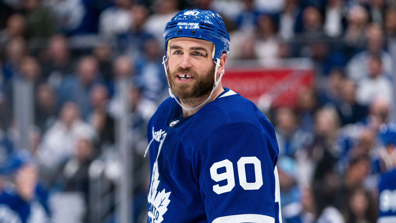 TORONTO, CANADA - MAY 04: Ryan O'Reilly #90 of the Toronto Maple Leafs looks on against the Florida Panthers in Game Two of the Second Round of the 2023 Stanley Cup Playoffs at the Scotiabank Arena on May 04, 2023 in Toronto, Ontario, Canada.