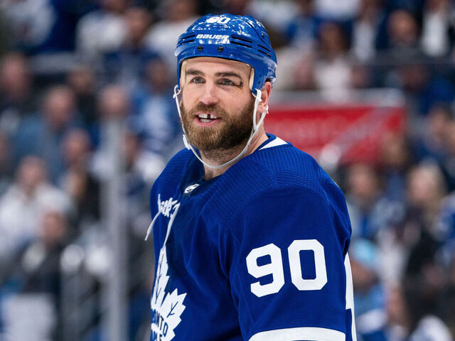 TORONTO, CANADA - MAY 04: Ryan O'Reilly #90 of the Toronto Maple Leafs looks on against the Florida Panthers in Game Two of the Second Round of the 2023 Stanley Cup Playoffs at the Scotiabank Arena on May 04, 2023 in Toronto, Ontario, Canada.