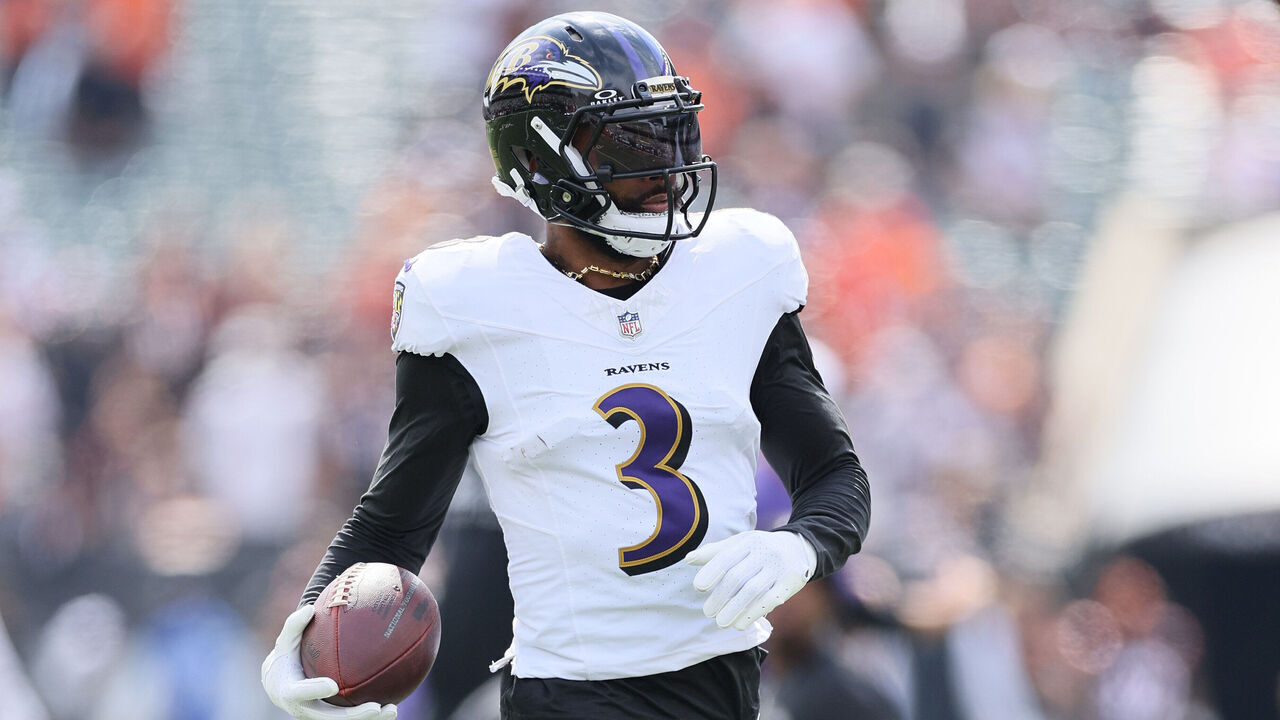 CINCINNATI, OHIO - SEPTEMBER 17: Odell Beckham Jr #3 of the Baltimore Ravens against the Cincinnati Bengals at Paycor Stadium on September 17, 2023 in Cincinnati, Ohio.