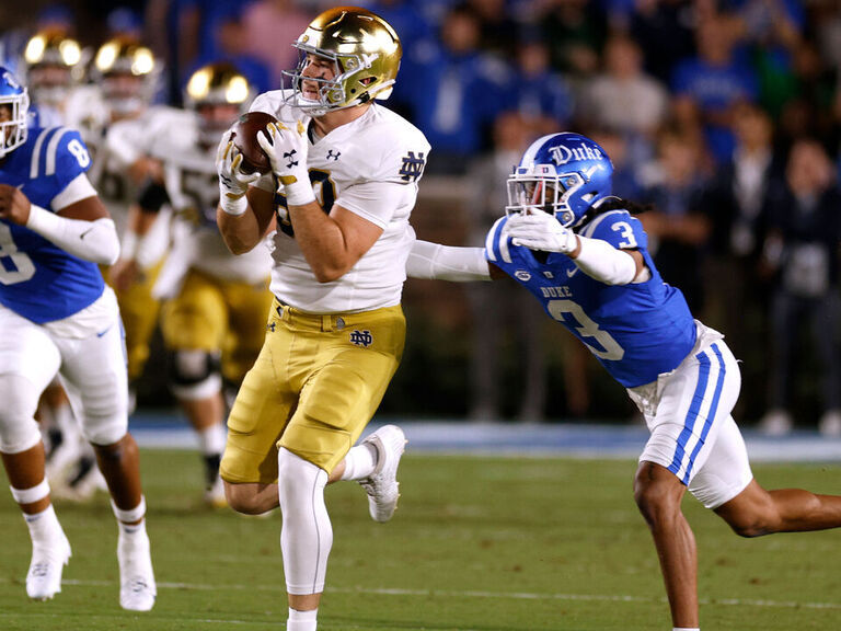 Irish in national spotlight again for primetime matchup at Duke