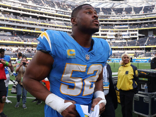 Khalil Mack in Chargers colors