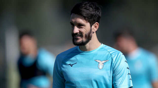 GLASGOW, SCOTLAND - OCTOBER 03: Luis Alberto of SS Lazio during the SS Lazio training session at the Formello sport centre on October 03, 2023 in Rome, Italy.