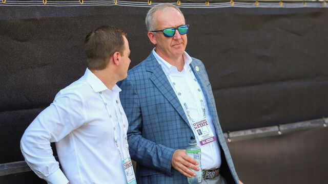 STARKVILLE, MS - SEPTEMBER 16: SEC Commissioner Greg Sankey before the game between the Mississippi State Bulldogs and the LSU Tigers on September 16, 2023 at Davis Wade Stadium at Scott Field in Starkville, MS.