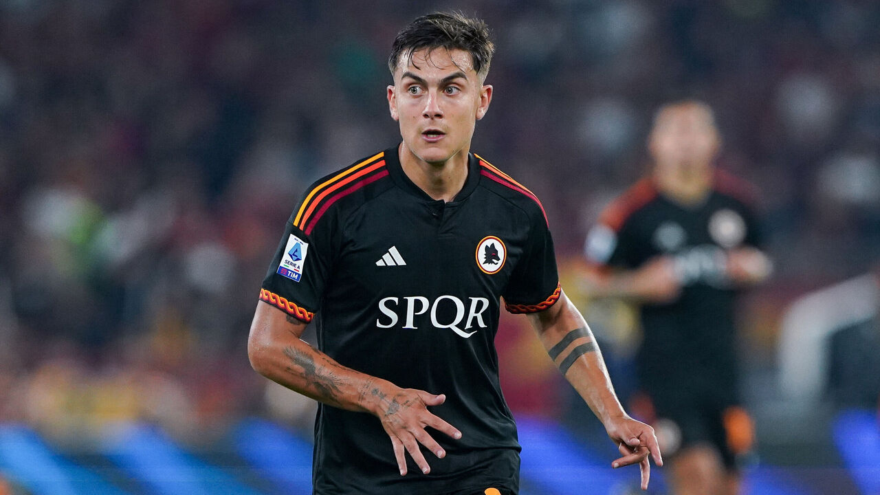 Paulo Dybala of AS Roma during the Serie A Tim match between AS Roma and Frosinone Calcio at Stadio Olimpico on October 1, 2023 in Rome, Italy.