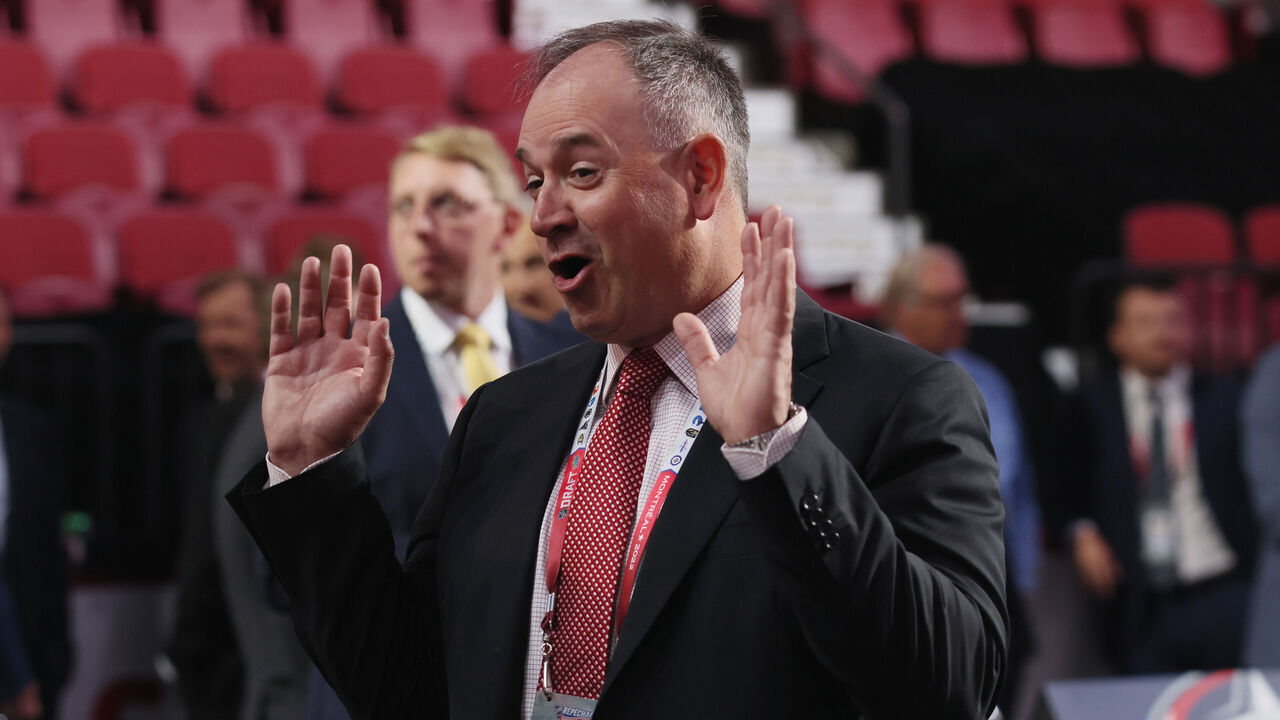 MONTREAL, QUEBEC - JULY 08: Ottawa Senators General manager Pierre Dorio attends the 2022 NHL Draft at the Bell Centre on July 08, 2022 in Montreal, Quebec.