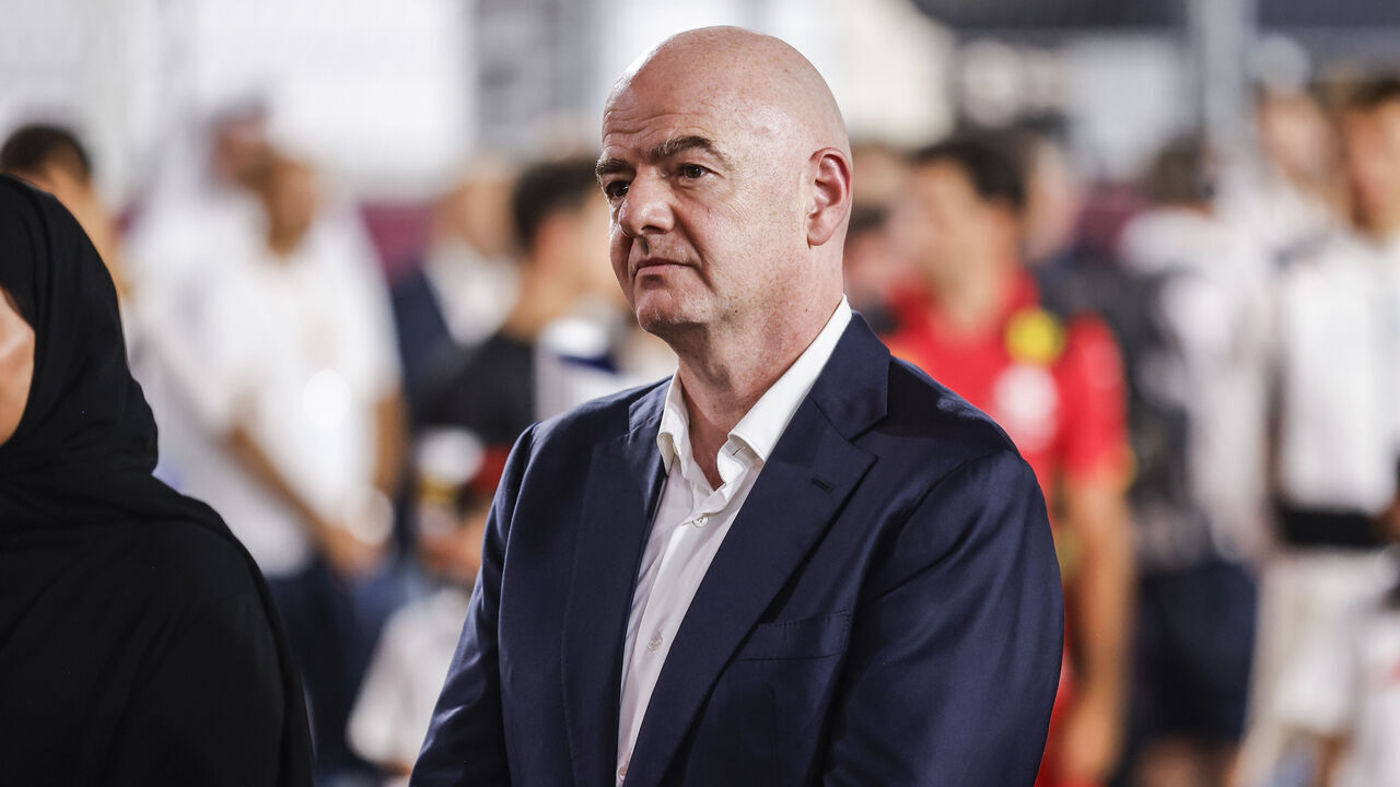 Gianni Infantino president of FIFA, portrait, during the Formula 1 Qatar Grand Prix from 5th to 8th of October, 2023 on the Lusail International Circuit, in Lusail, Qatar.