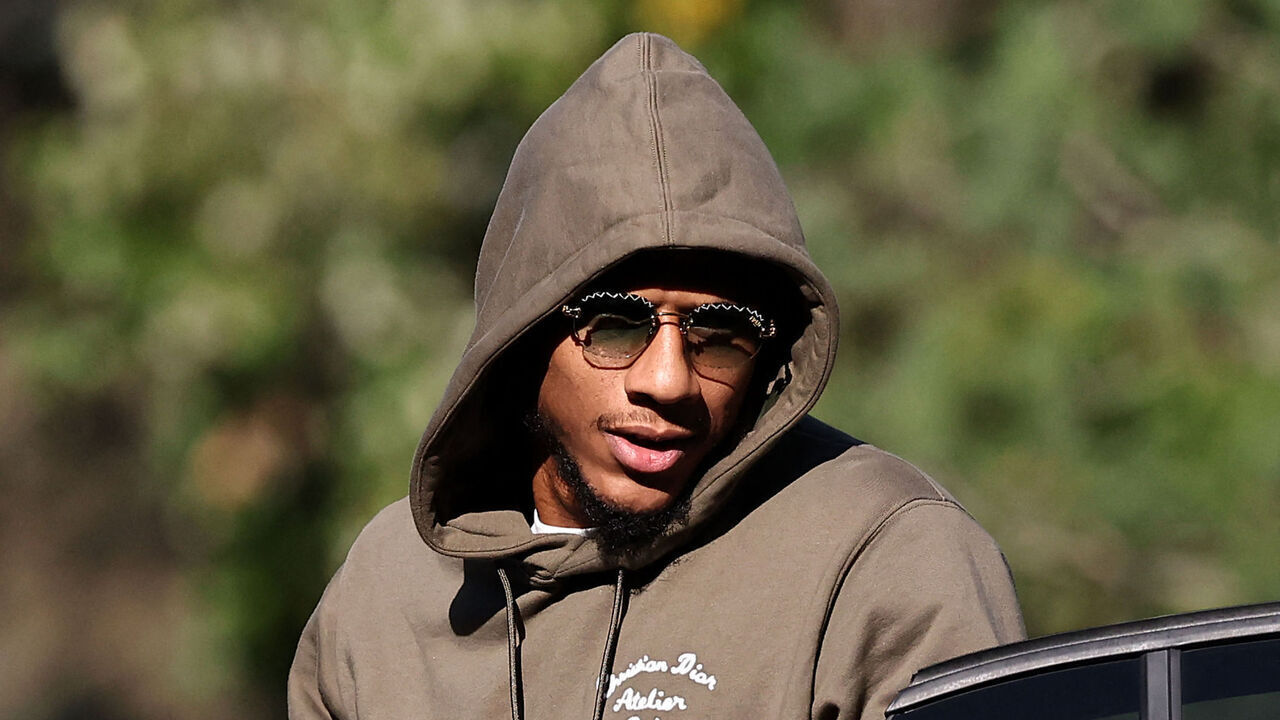 France's defender Jean Clair Todibo arrives in Clairefontaine-en-Yvelines on October 9, 2023 as part of the team's preparation for the upcoming UEFA Euro 2024 football tournament qualifying matches. France will play against Netherlands in the Group B of Euro 2024 qualifiers.